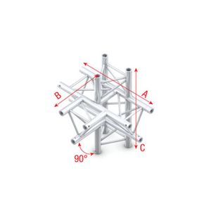 Showtec DT22 Decotruss 021 5-weg stuk 90g