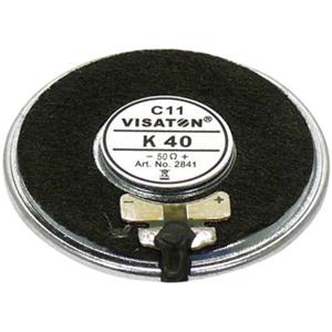 Visaton K 40 - 50 Ohm 1.6 inch 4 cm Mini-luidspreker 1 W 50 Ω Zwart Kunststof membraan