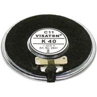 Visaton K 40 - 50 Ohm 1.6 inch 4 cm Mini-luidspreker 1 W 50 Ω Zwart Kunststof membraan - thumbnail