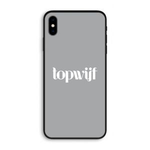 Topwijf Grijs Wit: iPhone XS Max Biologisch afbreekbaar hoesje