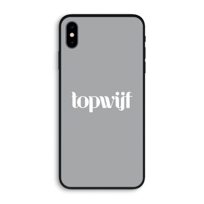 Topwijf Grijs Wit: iPhone XS Max Biologisch afbreekbaar hoesje