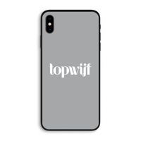 Topwijf Grijs Wit: iPhone XS Max Biologisch afbreekbaar hoesje