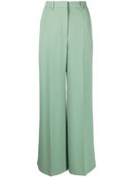 BOSS high-waisted straight-leg trousers - Vert - thumbnail