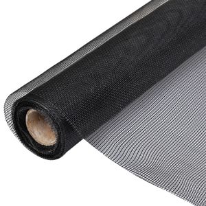 VidaXL Gaas 100x1000 cm glasvezel zwart