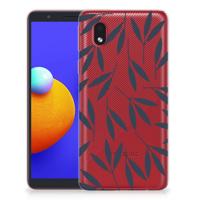 Samsung Galaxy A01 Core | TPU Case | Leaves Blue