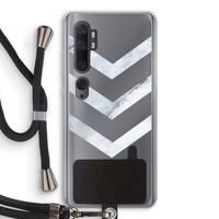 Marmeren pijlen: Xiaomi Mi Note 10 Pro Transparant Hoesje met koord