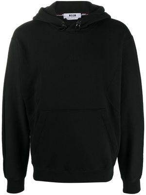 MSGM hoodie à logo brodé - Noir