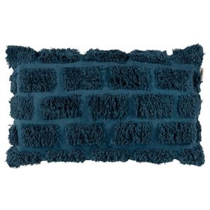 vtwonen Sierkussen Tufted Donker Blauw (40x50 cm)