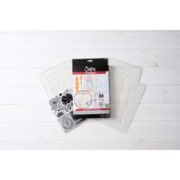 Sizzix • studio stamps set 14pcs & 3pcs stencils ornate by vic hollins