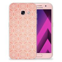 Samsung Galaxy A3 2017 TPU bumper Pattern Orange - thumbnail