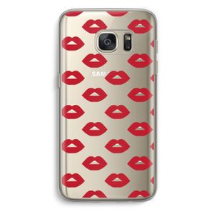 Lips: Samsung Galaxy S7 Transparant Hoesje