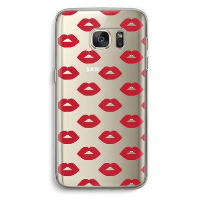 Lips: Samsung Galaxy S7 Transparant Hoesje