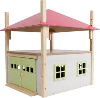 Kids globe hooiberg hout met berging roze - 1:32 - Van manen