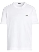 Zegna t-shirt à logo brodé - Blanc - thumbnail