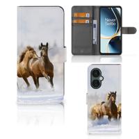 OnePlus Nord CE 3 Lite | Telefoonhoesje | Met pasjeshouder | Paarden