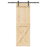 Schuifdeur met beslag 70x210 cm massief grenenhout