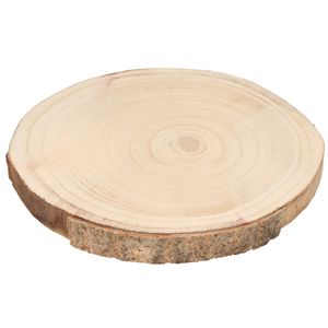 1x Woondecoratie houten boomschijf/boomschijven 29 x 3 cm