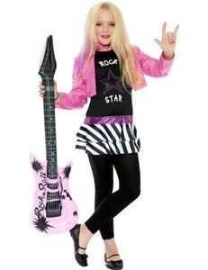 Rocker meisje kostuum