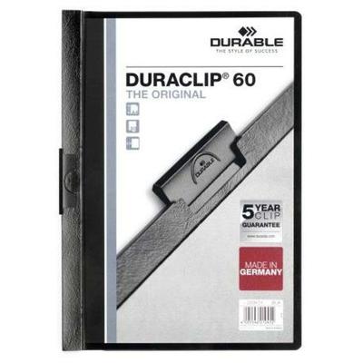 Documenthouder Durable Duraclip 60 Zwart Transparant A4 25 Onderdelen