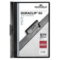 Documenthouder Durable Duraclip 60 Zwart Transparant A4 25 Onderdelen