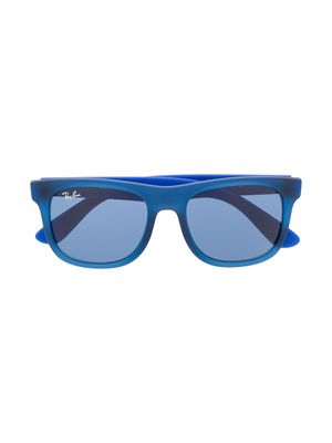 RAY-BAN JUNIOR lunettes de soleil à monture carrée - Bleu