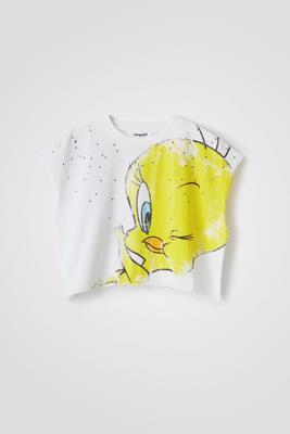 Cropped oversized T-shirt Tweety - WHITE - S