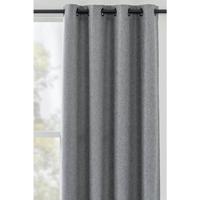 1+1 Gratis Leen Bakker - Gordijn Mila - 140x280 Cm (1 Stuk) - Polyester - Grijs
