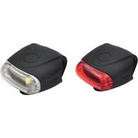 LED fietslamp set - rood / wit - siliconen - waterdicht - 12 chips LED fietslamp set - rood / wit - siliconen - waterdicht - 12 chips