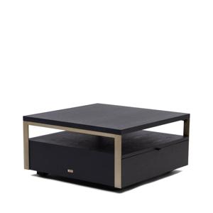 Rivièra Maison Salontafel Savanah Essenfineer, 70 x 70cm - Black - Vierkant