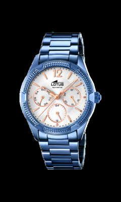 Horlogeband Lotus 18248/1 Staal Blauw