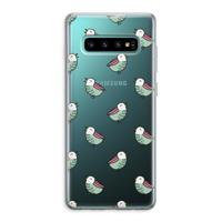 Vogeltjes: Samsung Galaxy S10 Plus Transparant Hoesje - thumbnail