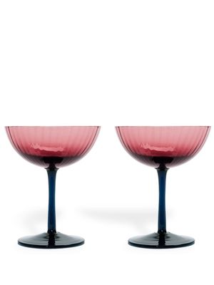 La DoubleJ coupes de champagne (lot de deux) - Rouge