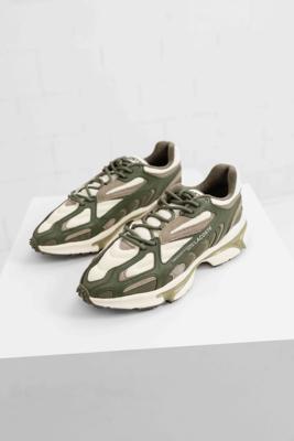 Lacoste L003 2K24 Sneakers Heren Beige/Groen - Maat 44.5 - Kleur: BeigeGroen | Soccerfanshop