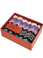 Missoni Home lot de serviettes à motif zigzag - Noir