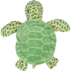 Groene schildpadden handpoppen knuffels 24 cm knuffeldieren   -