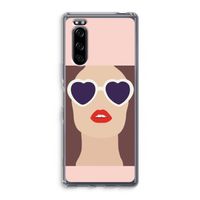 Red lips: Sony Xperia 5 Transparant Hoesje