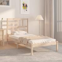 Bedframe massief hout 75x190 cm