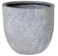 Bloempot Arizona egg pot washed grey d39h38 Fiberclay clayfibre MCollections - Mcollections