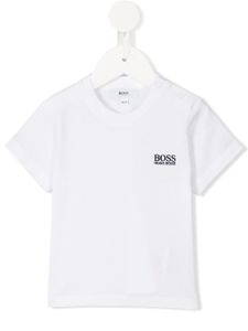 BOSS Kidswear t-shirt à logo brodé - Blanc