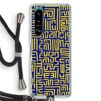 Majorelle Blue Print: Sony Xperia 5 III Transparant Hoesje met koord