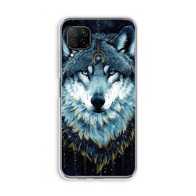 Darkness Wolf: Huawei P40 Lite Transparant Hoesje