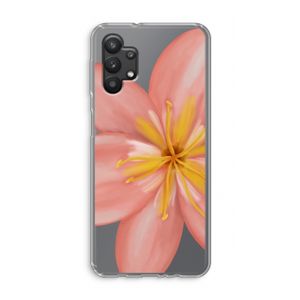 Pink Ellila Flower: Samsung Galaxy A32 5G Transparant Hoesje