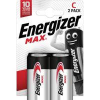 Energizer batterijen Max C, blister van 2 stuks
