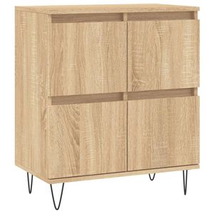 vidaXL Dressoir 60x35x70 cm bewerkt hout sonoma eikenkleurig