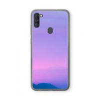 Sunset pastel: Samsung Galaxy A11 Transparant Hoesje
