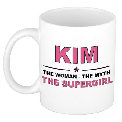 Kim The woman, The myth the supergirl collega kado mokken/bekers 300 ml