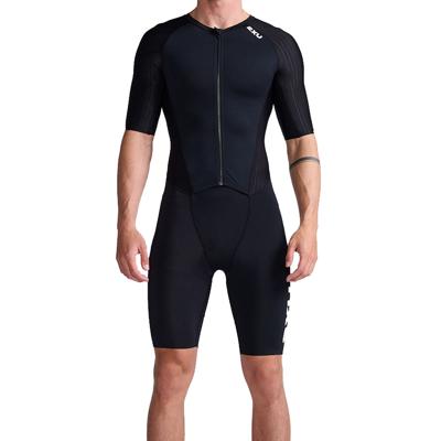 2XU Aero trisuit korte mouw zwart heren