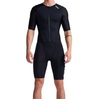 2XU Aero trisuit korte mouw zwart heren