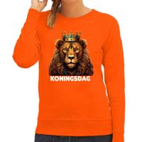 Koningsdag verkleed sweater leeuw - Koningsdag - oranje - dames