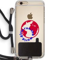 Run The World: iPhone 6 PLUS / 6S PLUS Transparant Hoesje met koord Run The World: iPhone 6 PLUS / 6S PLUS Transparant Hoesje met koord